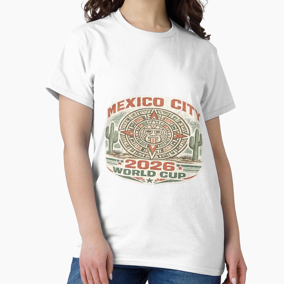 Mexico City 2026 World Cup Vintage Aztec Soccer Design by ArthUpscale