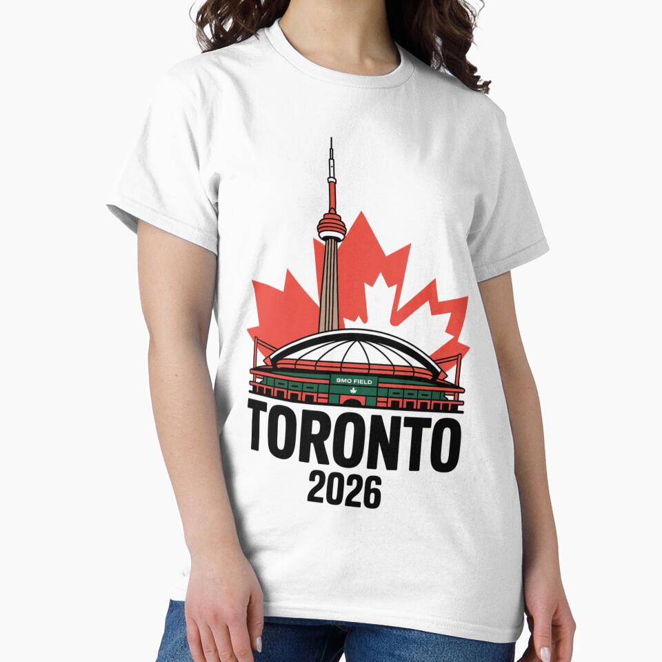 Toronto 2026 CN Tower Stadium Skyline T-Shirt V17 by DarylWelsh2024
