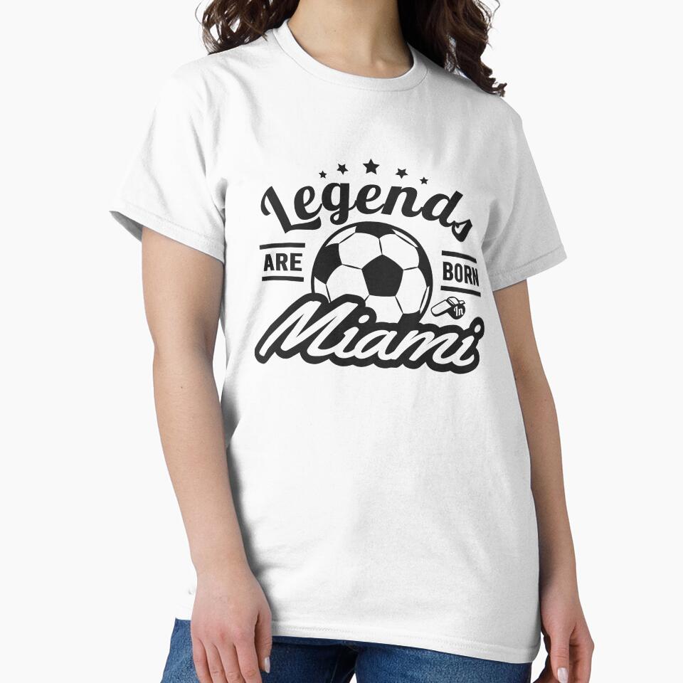 Legends Are Born In Miami , Soccer fan cool vintage gift by lamjar-art