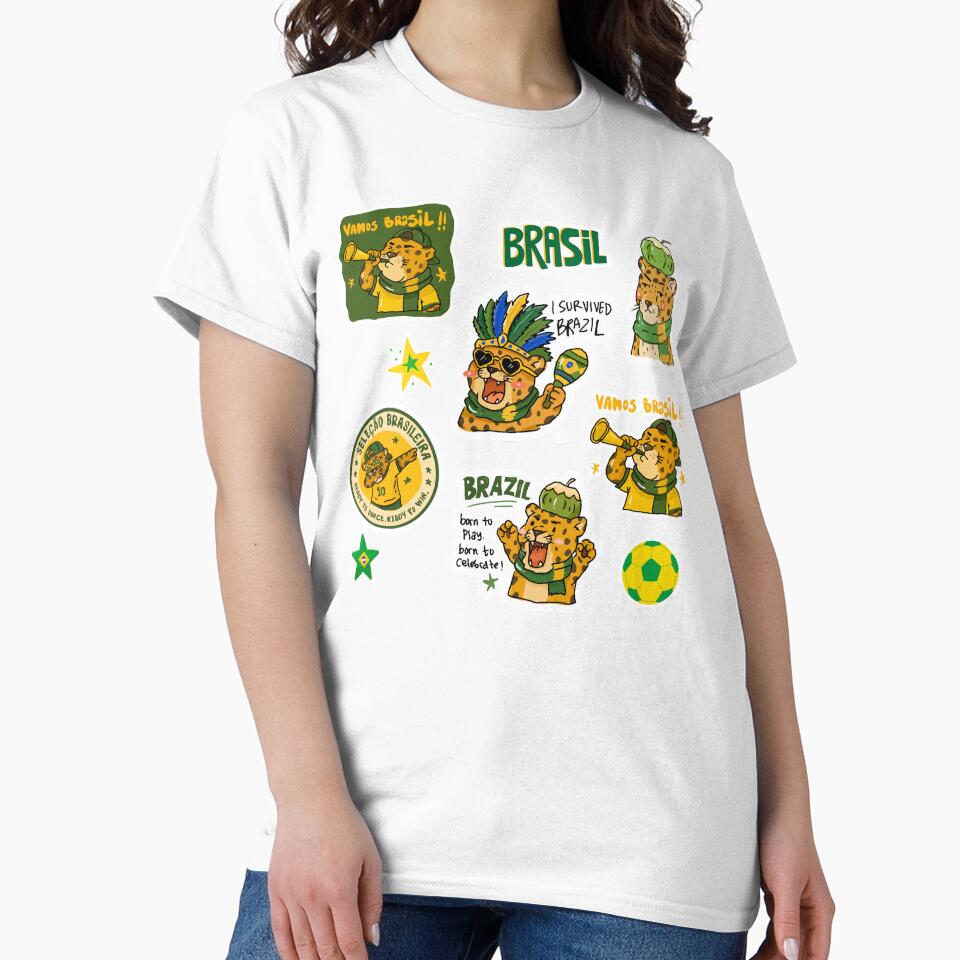 Brazil Jaguar World Cup 2026 Sticker Pack | Cute Football Fan Collection by chupichapa