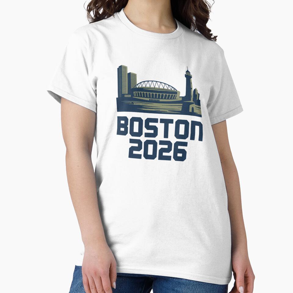 Boston 2026 New England Soccer Souvenir T-Shirt V13 by DarylWelsh2024