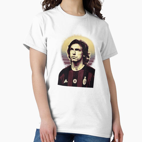 Andrea Pirlo Retro Football Portrait by Josphinerron