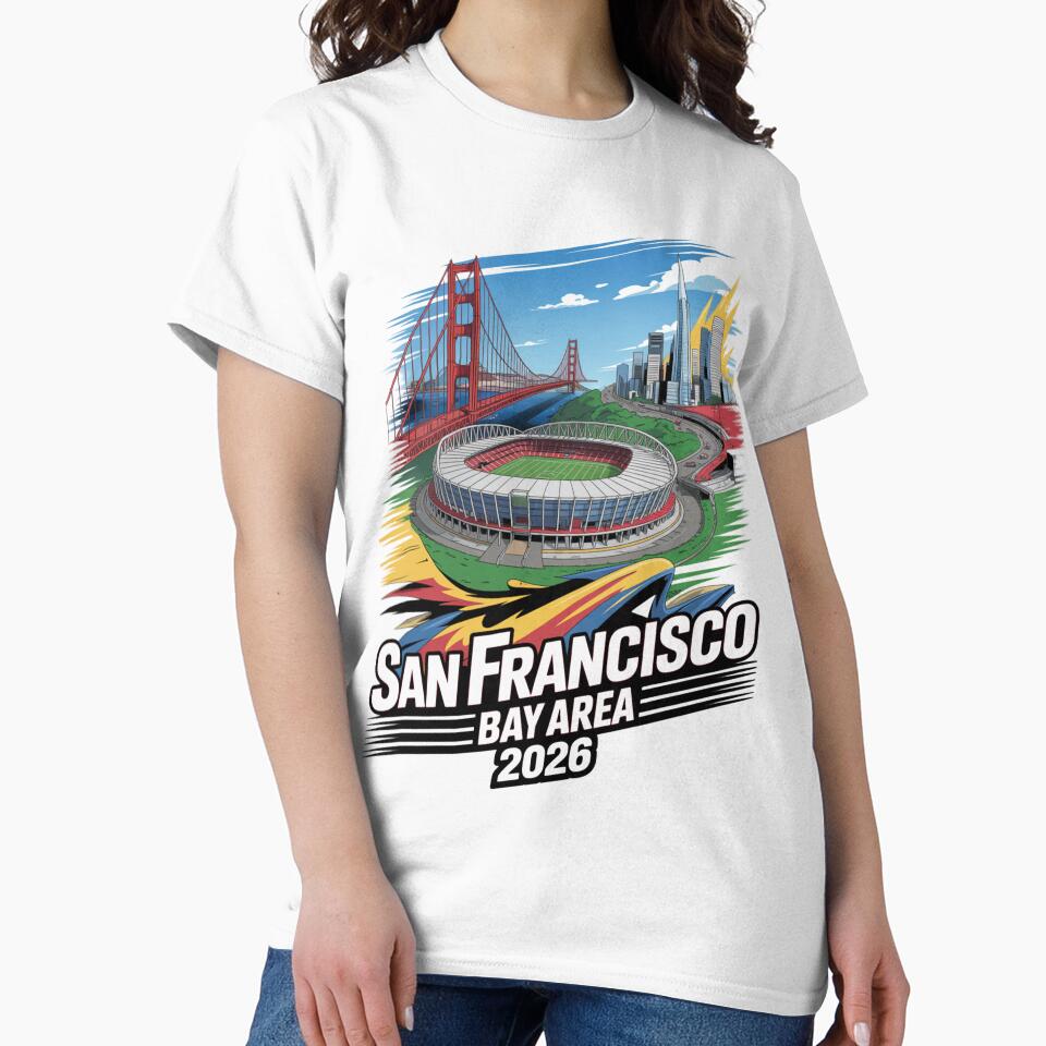 San Francisco Bay Area Golden Gate Stadium T-Shirt V21 by DarylWelsh2024