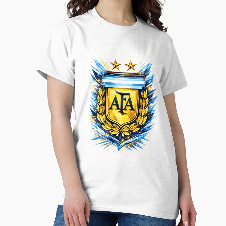 Argentina champions AFA crest gold blue soccer design by AEJCHA