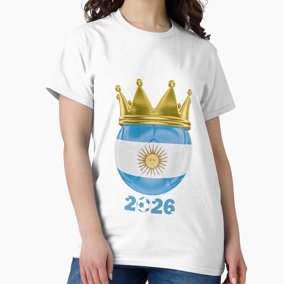 Argentina Football Champion Crown 2026 by AchraffPrint