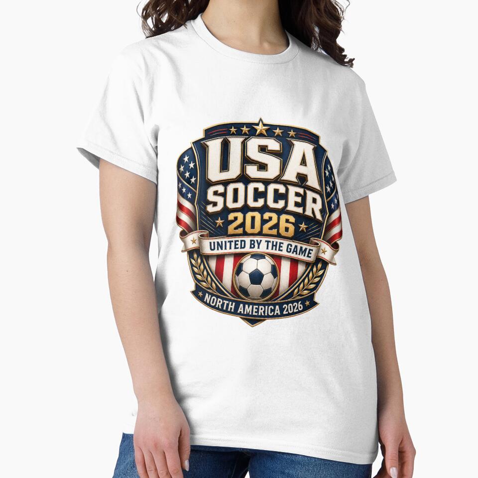 USA Soccer 2026 United By The Game Shirt, North America Football Fan T-Shirt, Hoodie, Sticker & Magnet by Eclipse 3699