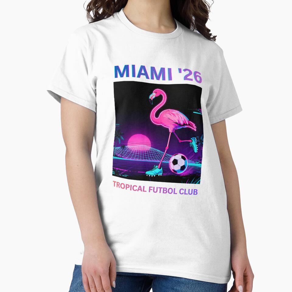 Miami 26 Retro Neon Soccer Vibe by PasinduBhanuka