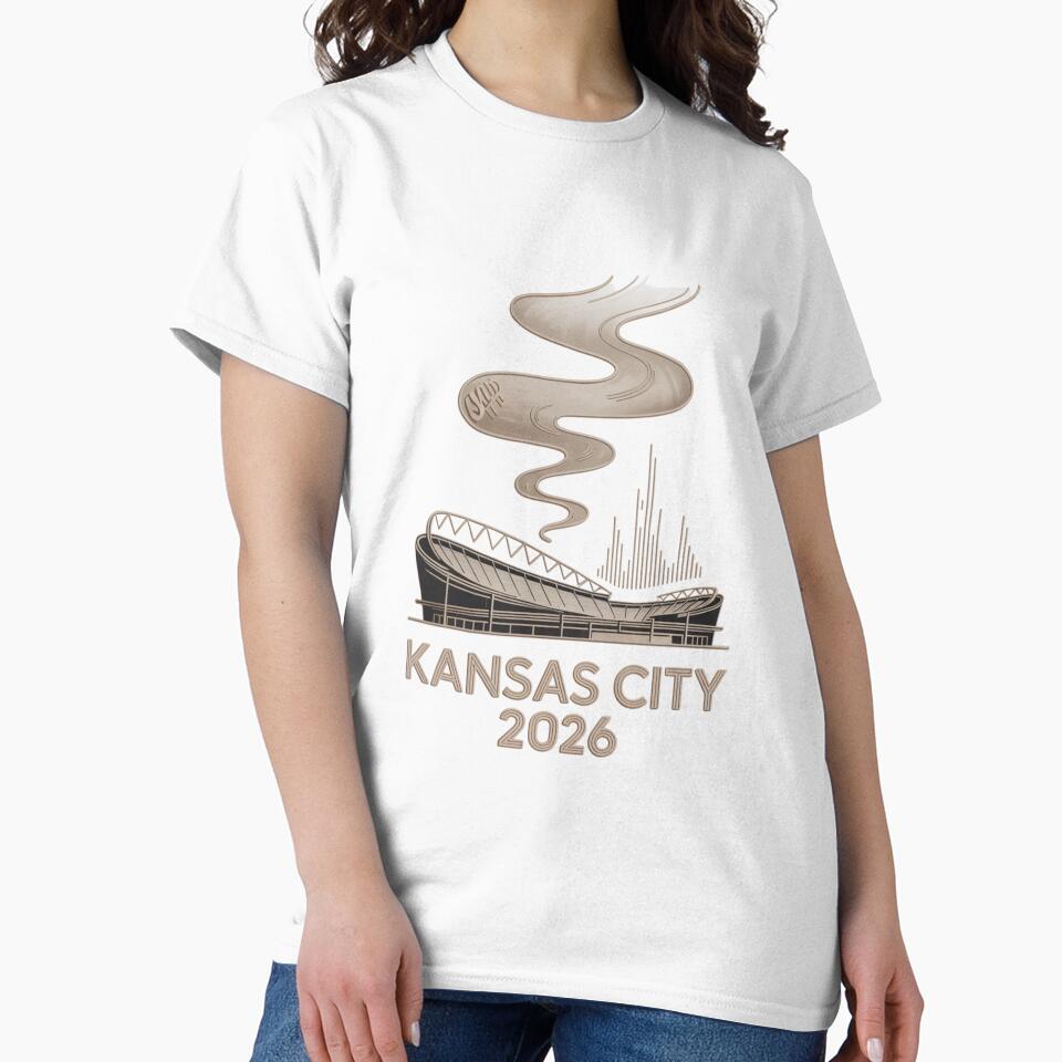 Kansas City 2026 Arrowhead Stadium Football T-Shirt V13 by DarylWelsh2024