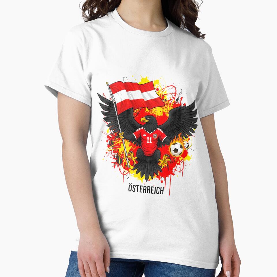 Austria Soccer Eagle world cup 2026 - Österreich Football Fan Art by Inkwell grove