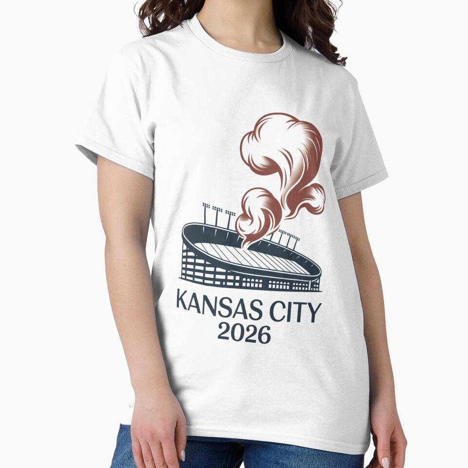 Kansas City 2026 Arrowhead Stadium Football T-Shirt V17 by DarylWelsh2024