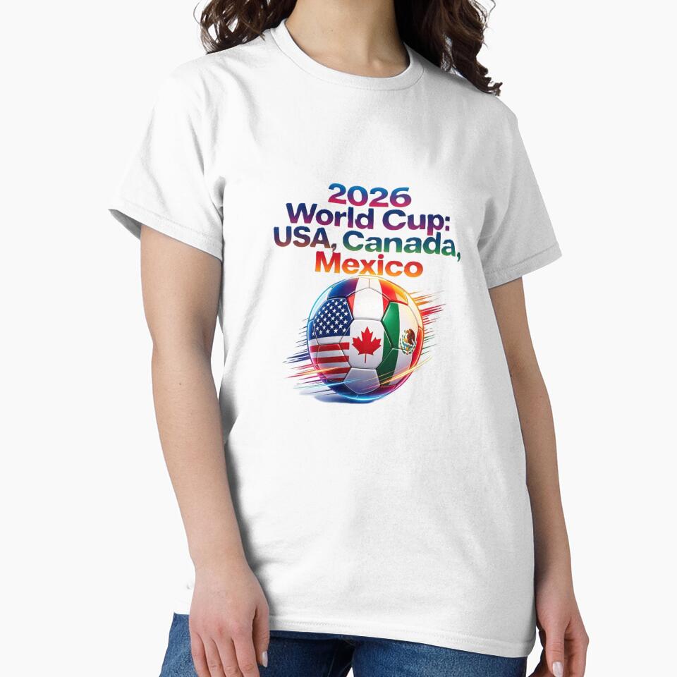 2026 World Cup USA, Canada & Mexico Soccer Fan Design by VladisWorld