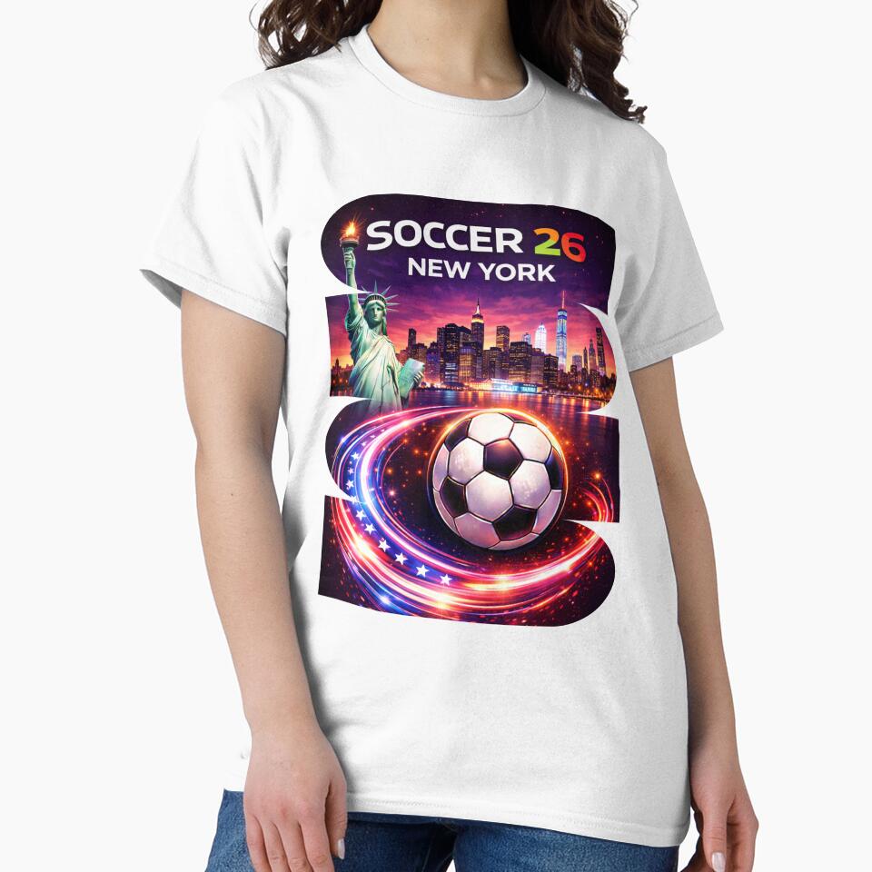 New York Soccer 2026 Shirt, Soccer 26 New York City Fan Tee, NYC Soccer Graphic by MK-Charlie