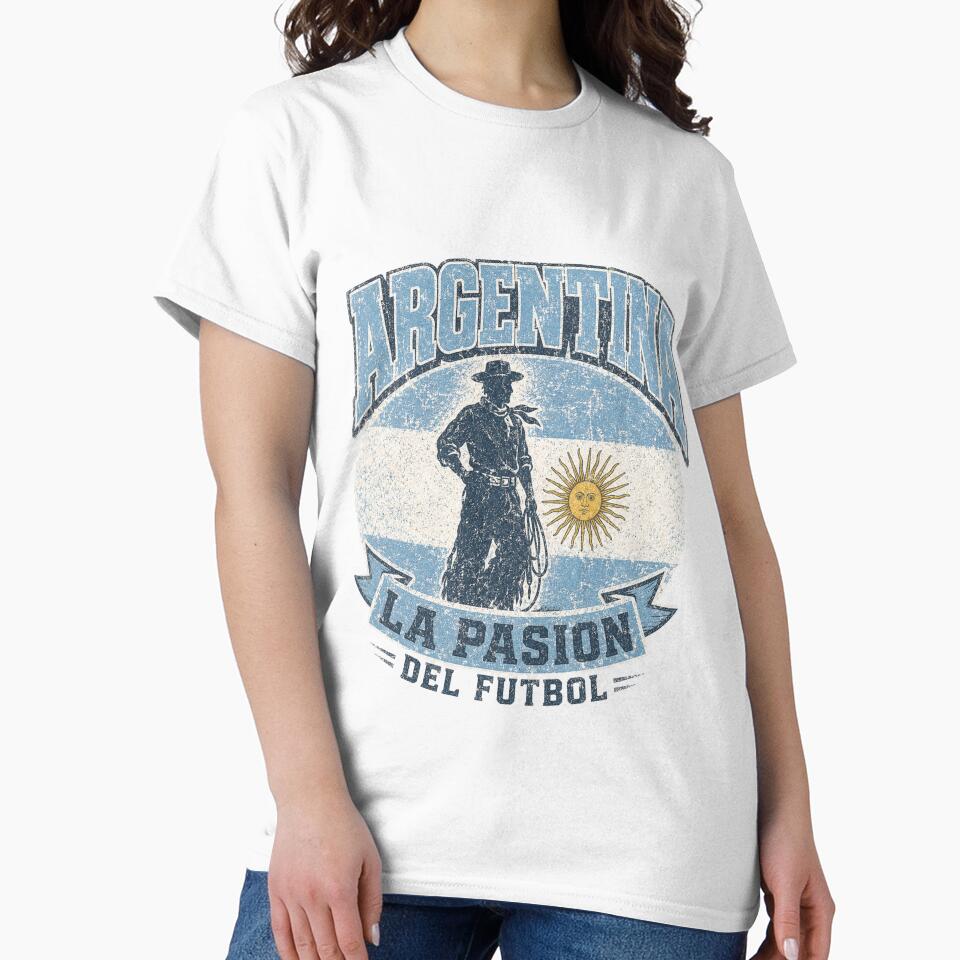 Argentina La Pasion Del Futbol | Vintage Soccer Fan Design by ArthUpscale