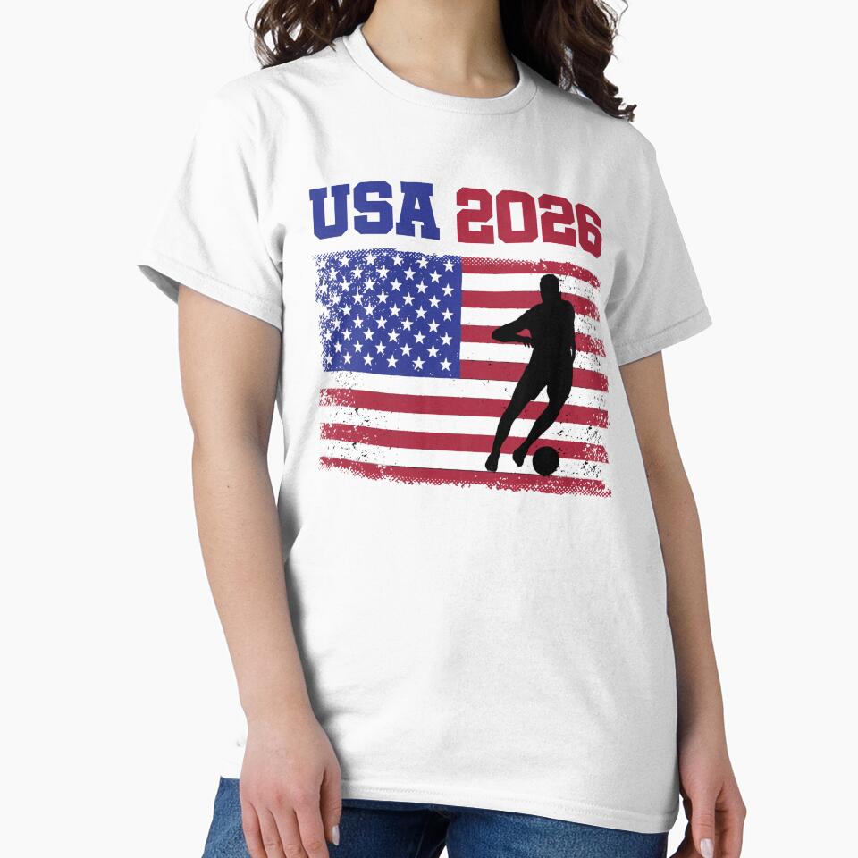 USA Soccer Fan 2026 United States American Flag by clothesy7
