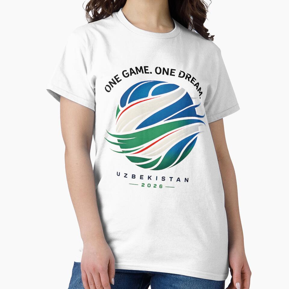 One Game One Dream Uzbekistan Soccer Shirt – Minimalist Football Fan Design 2026 by Lyutee