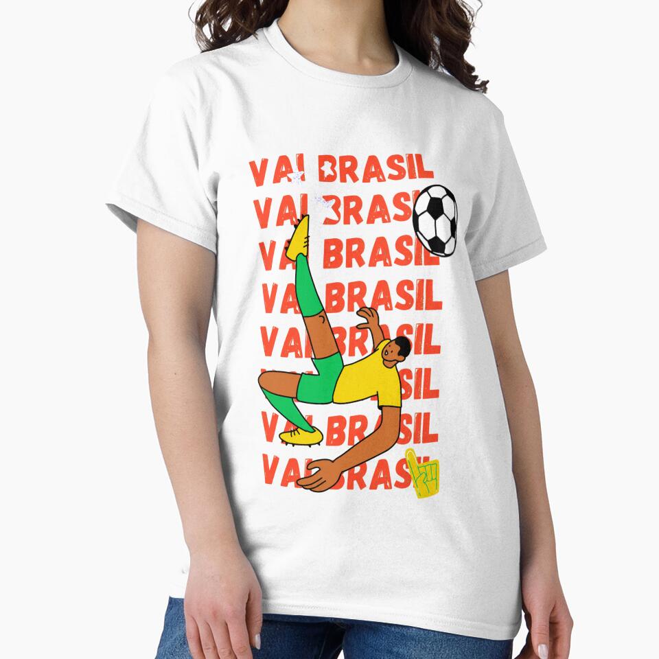 Brazil Football Vai Brasil Soccer Fan by Oniyasha