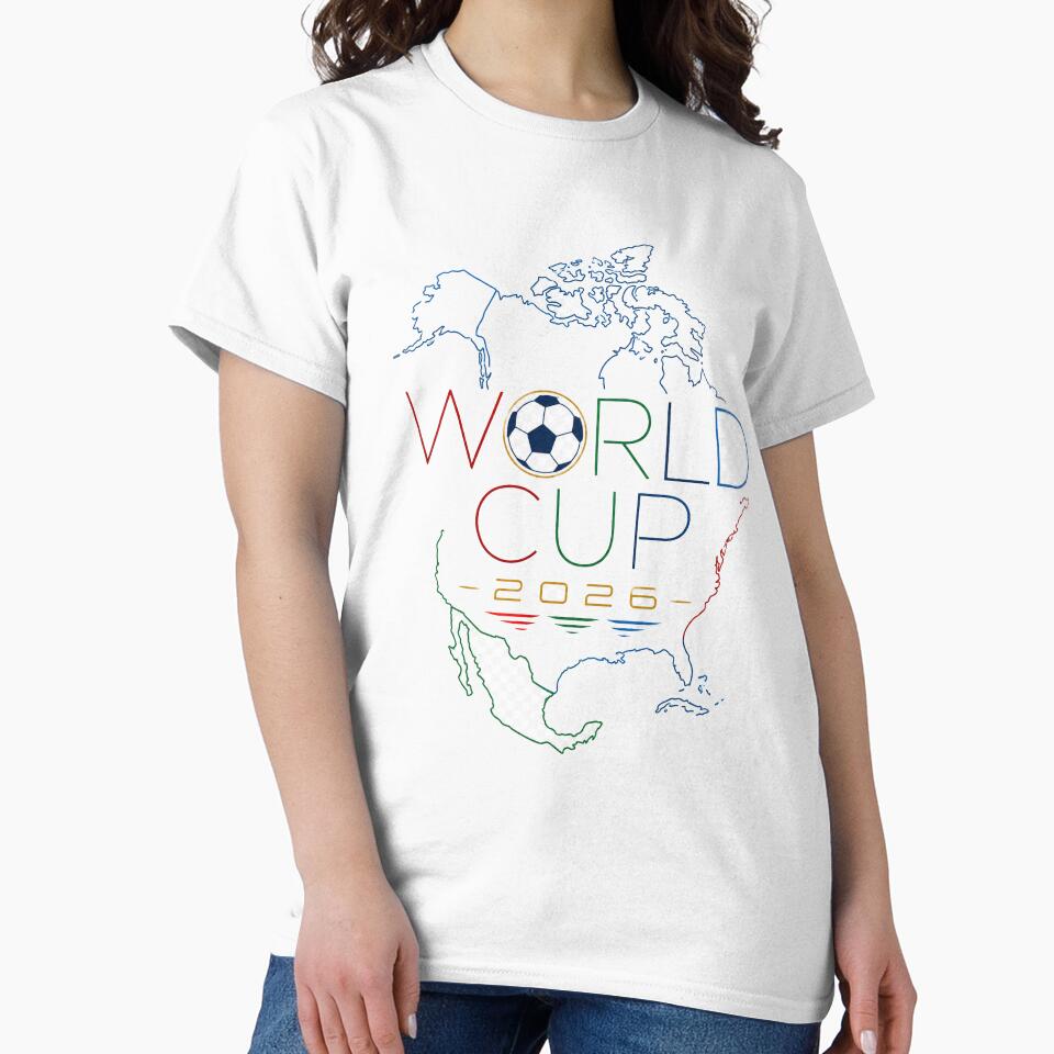 World Football 2026 North America Minimalist Soccer Design by GraphiteLab