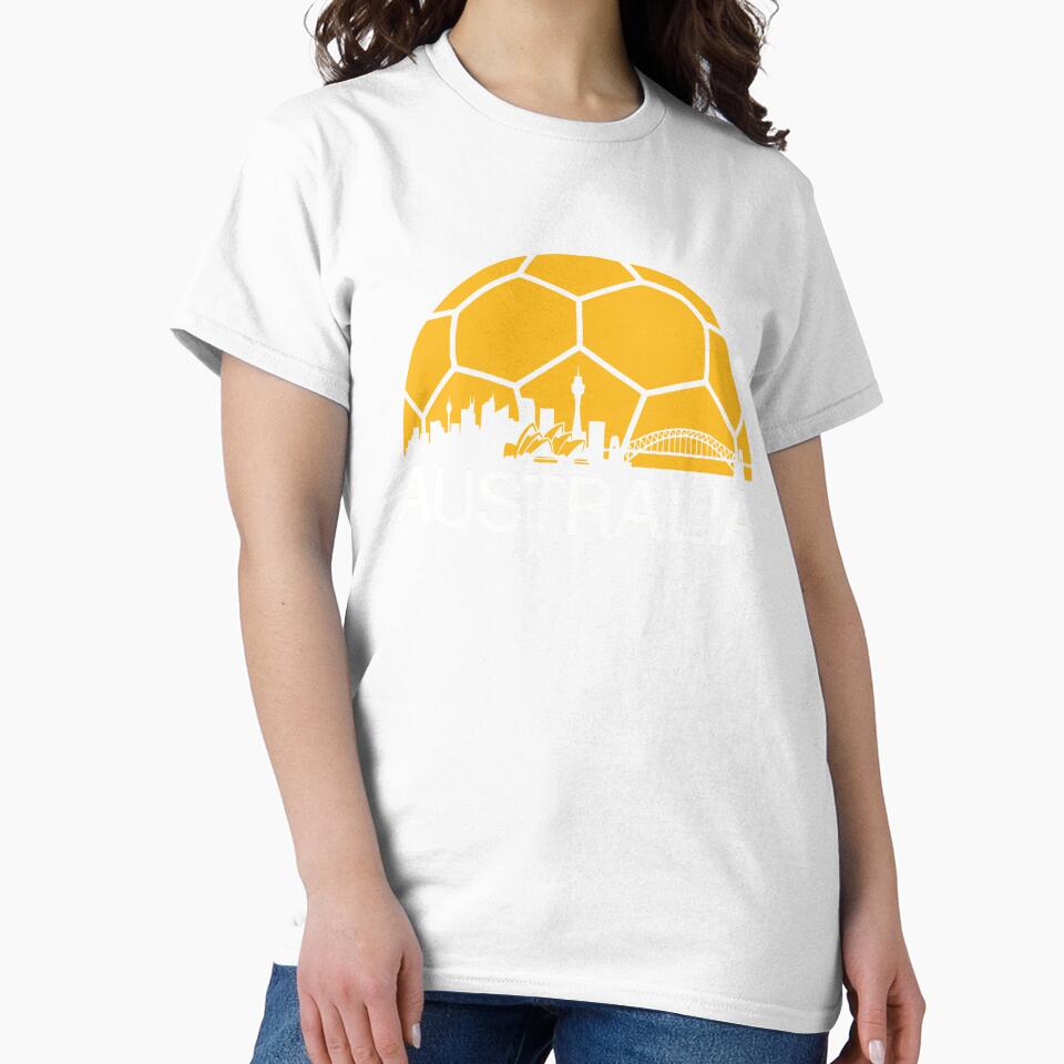 Australia Soccer Fan 2026 Skyline Football Ball by Imaginationbeyond