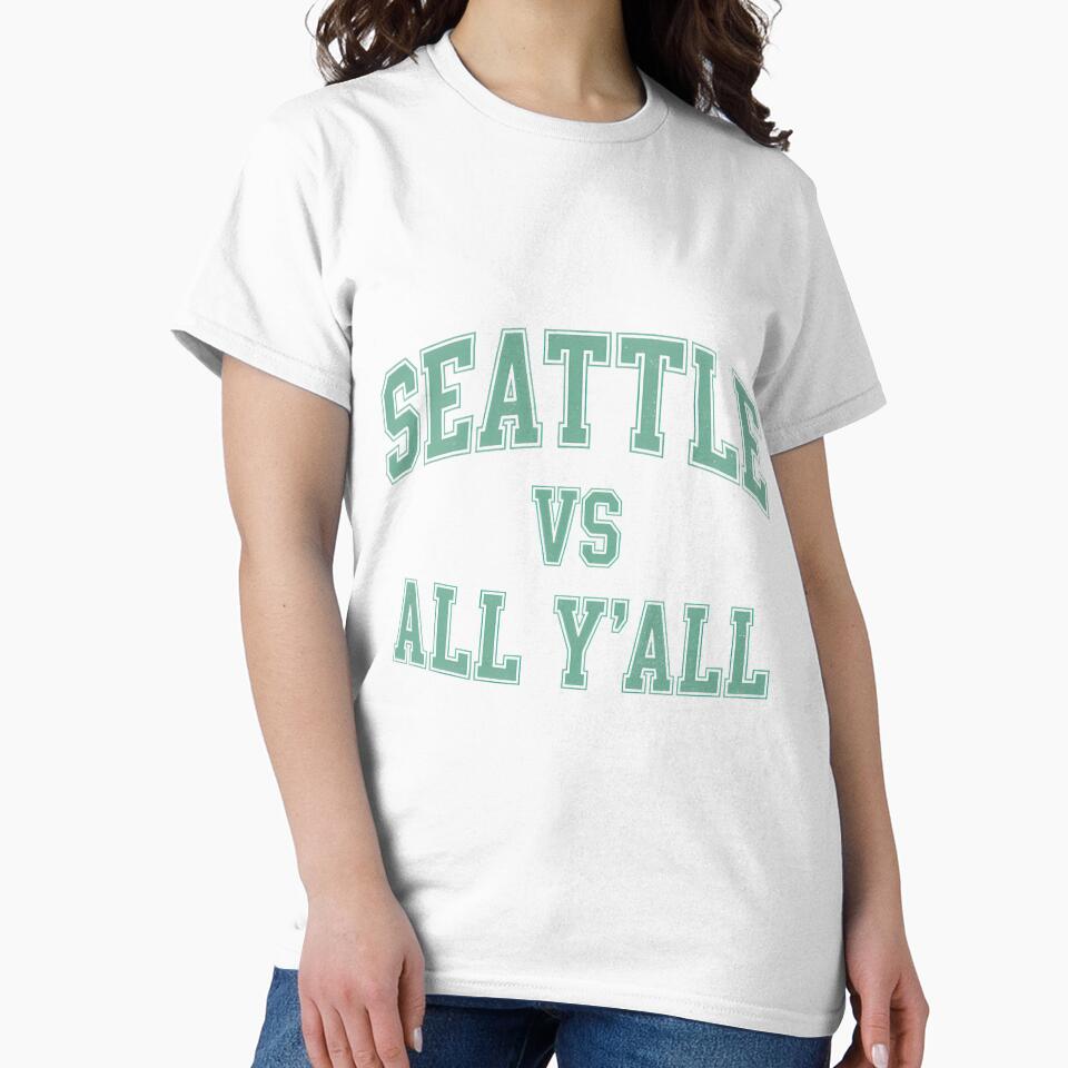 Seattle Vs All Yall Sports Fan Design by JohnwDoArts