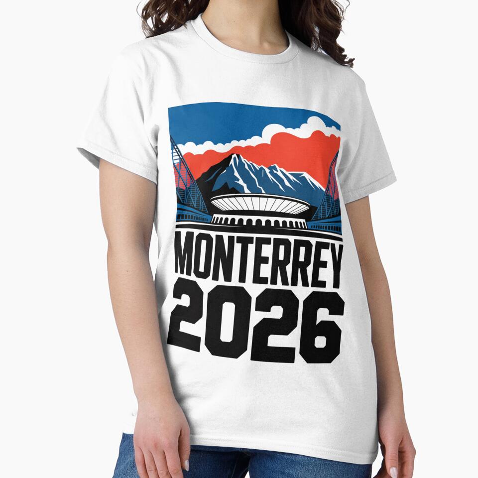 Monterrey 2026 Cerro de la Silla Mountain T-Shirt V19 by DarylWelsh2024