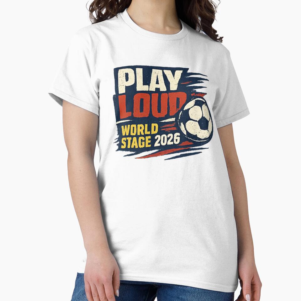 Play Loud Soccer Fan Vintage Sports Graphic 2026 by NeO² Studio
