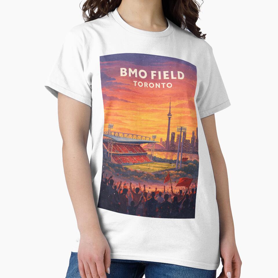 BMO Field Toronto CN Tower Lake Ontario Soccer Skyline Sunset by Aryabek