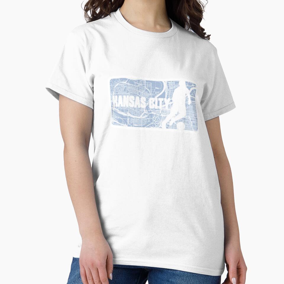 Vintage Kansas City Soccer Player Street Map by toutwearapparel