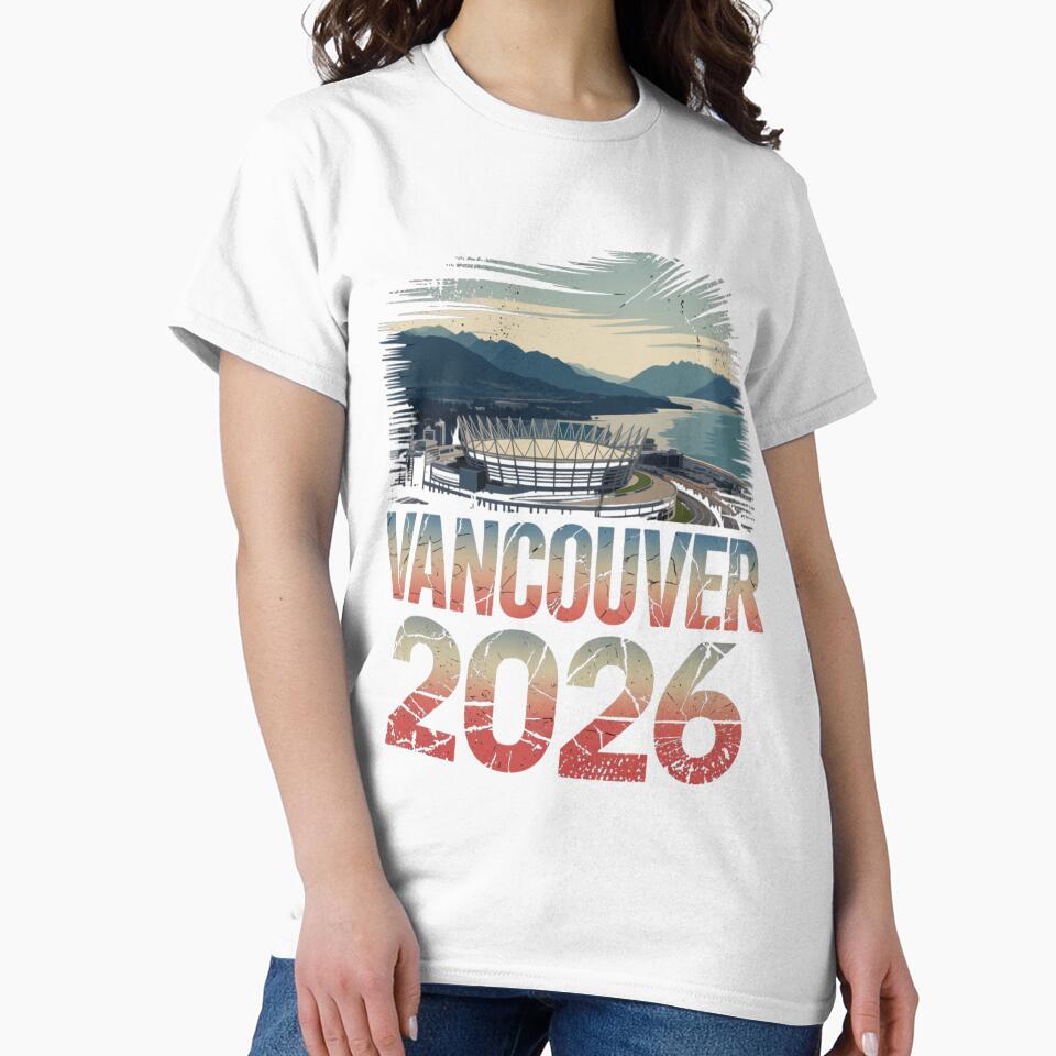 Toronto 2026 Skyline T-Shirt V18 by DarylWelsh2024