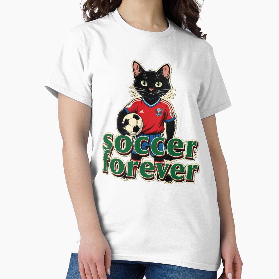 Soccer Forever Retro Cat by FantasyPearl