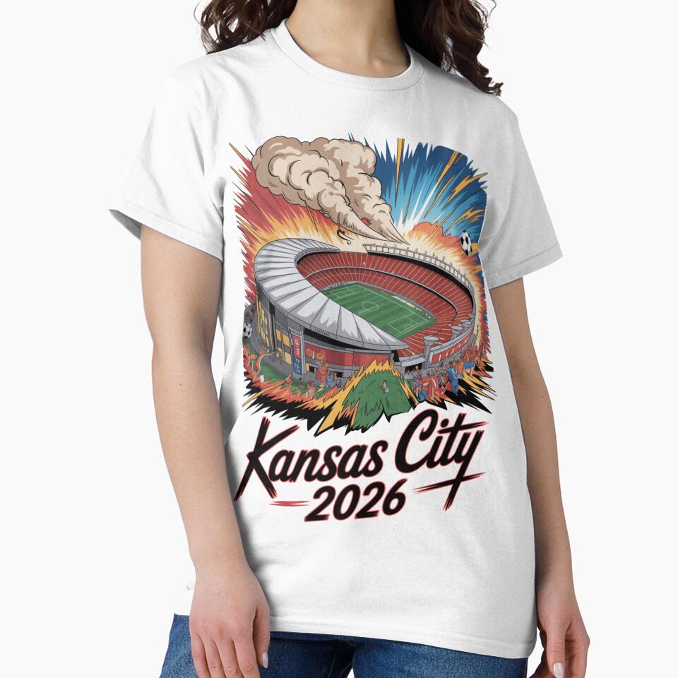 Kansas City 2026 Arrowhead Stadium Football T-Shirt V21 by DarylWelsh2024