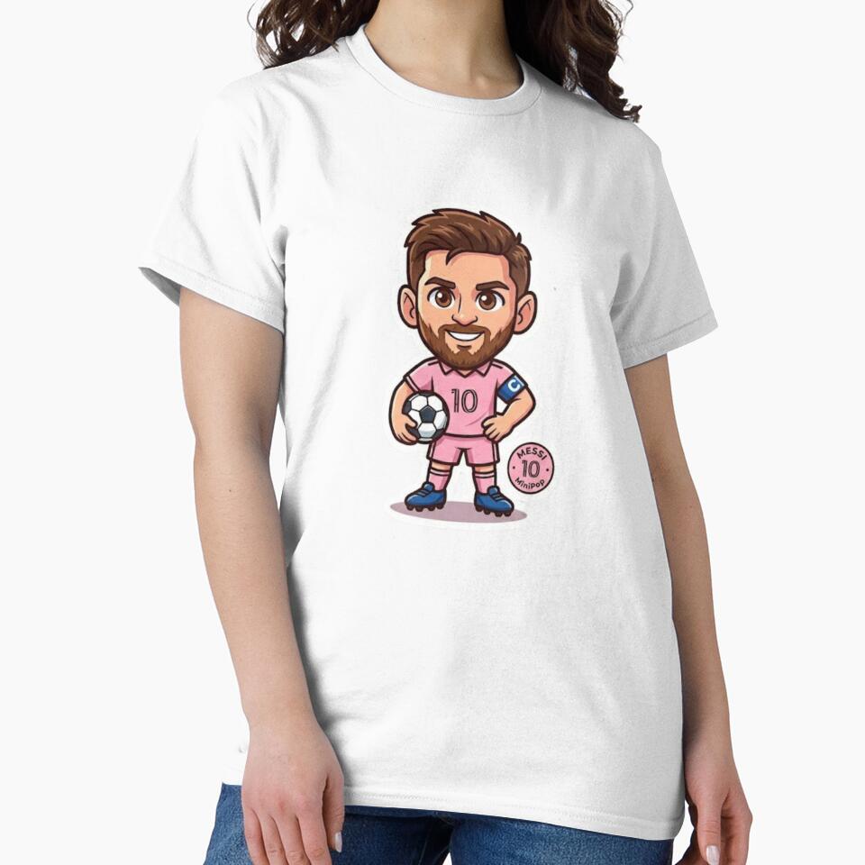 Cute MiniPop Pink Soccer Legend 10 Sticker - Chibi Football Fan Art by ZIKI VI