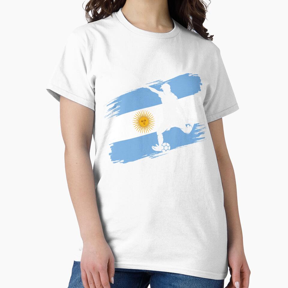 Argentina Flag Football Soccer Fan Jersey by xtocky