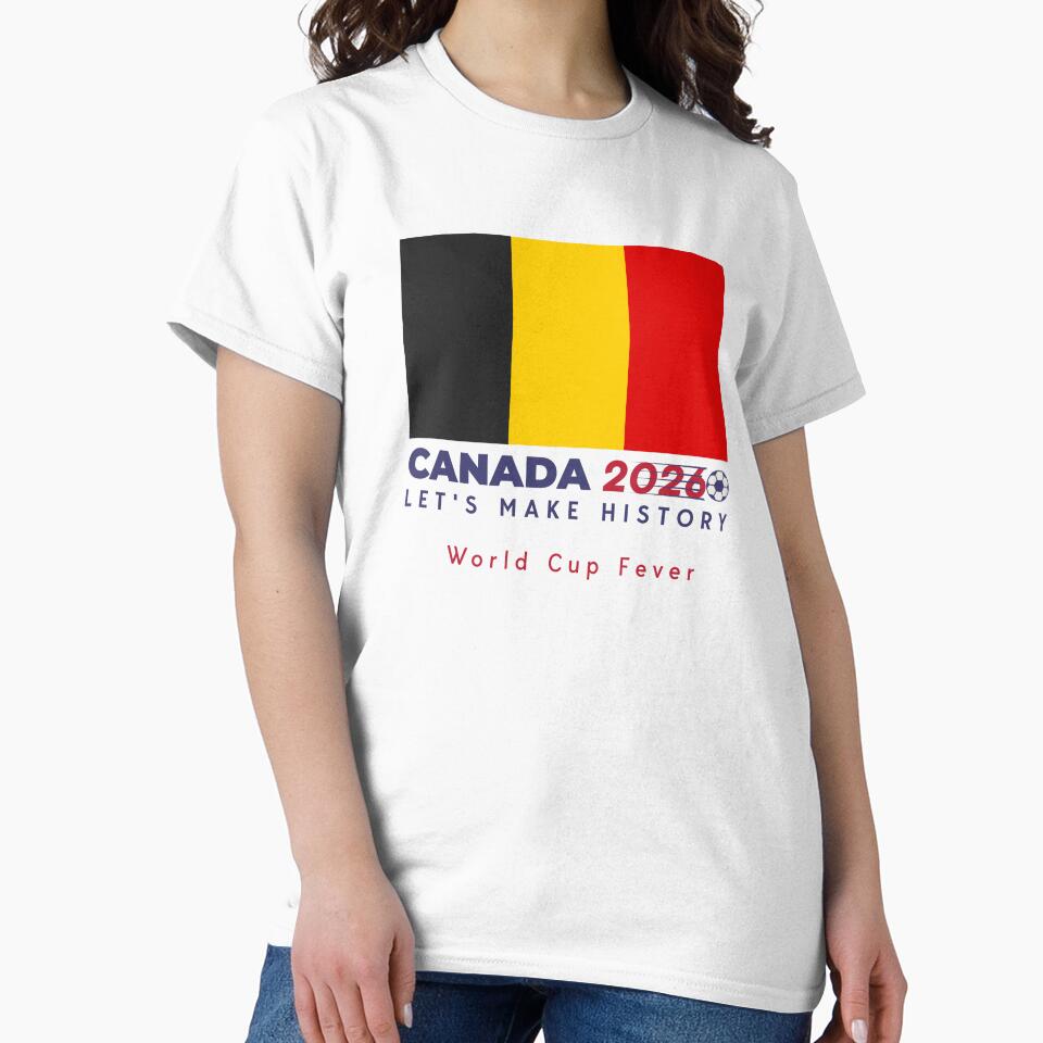 World cup Canada flag belgie Americas football. by "Vibe & Style Merch"