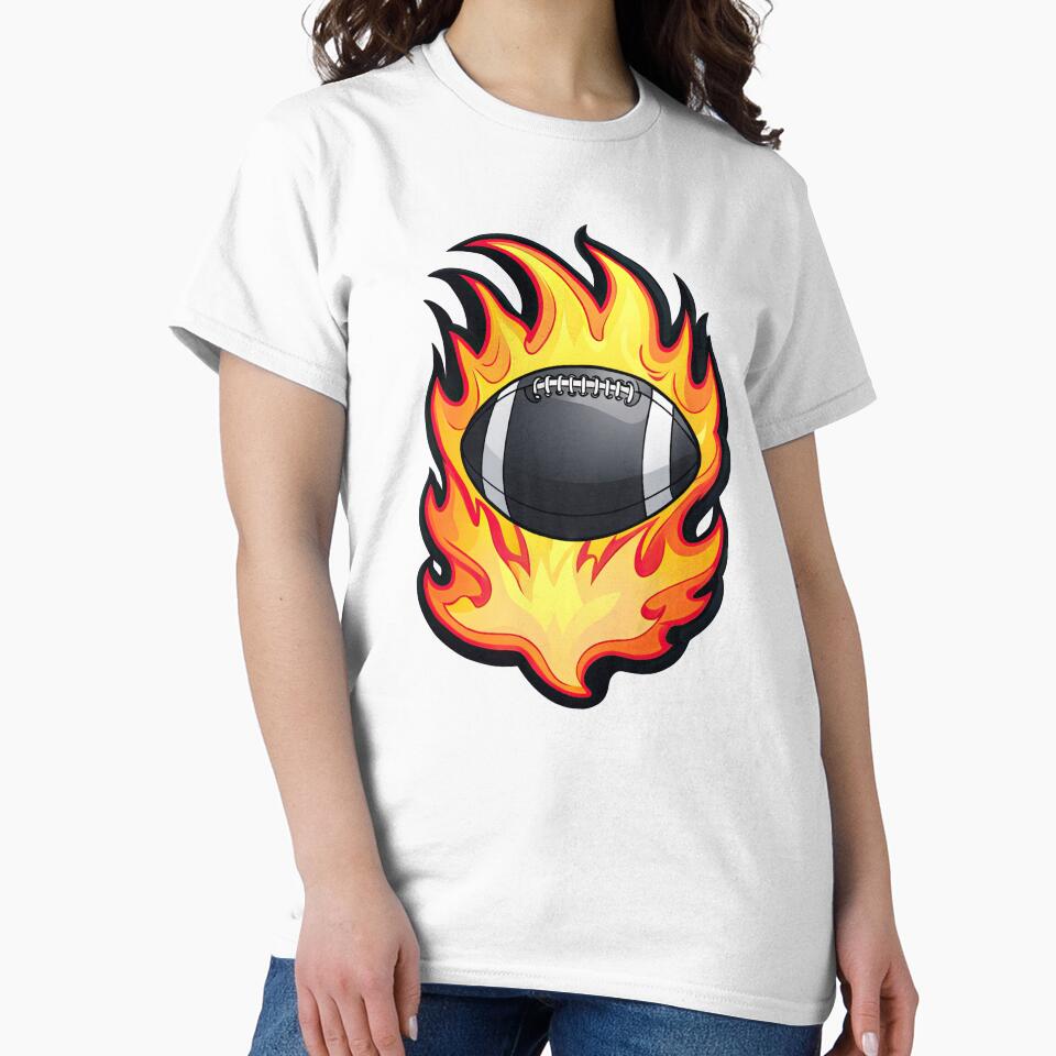 American Football, fire with football by Bilisik