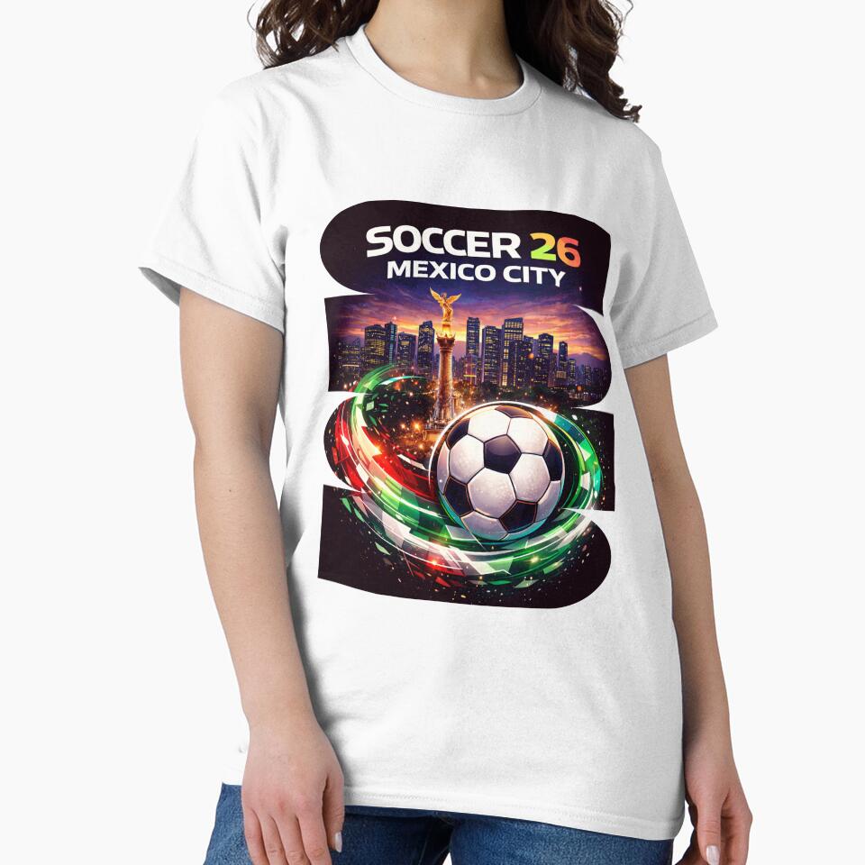 Mexico City Soccer 2026 Shirt, Soccer 26 CDMX Fan Tee, Mexico City Football Graphic by MK-Charlie