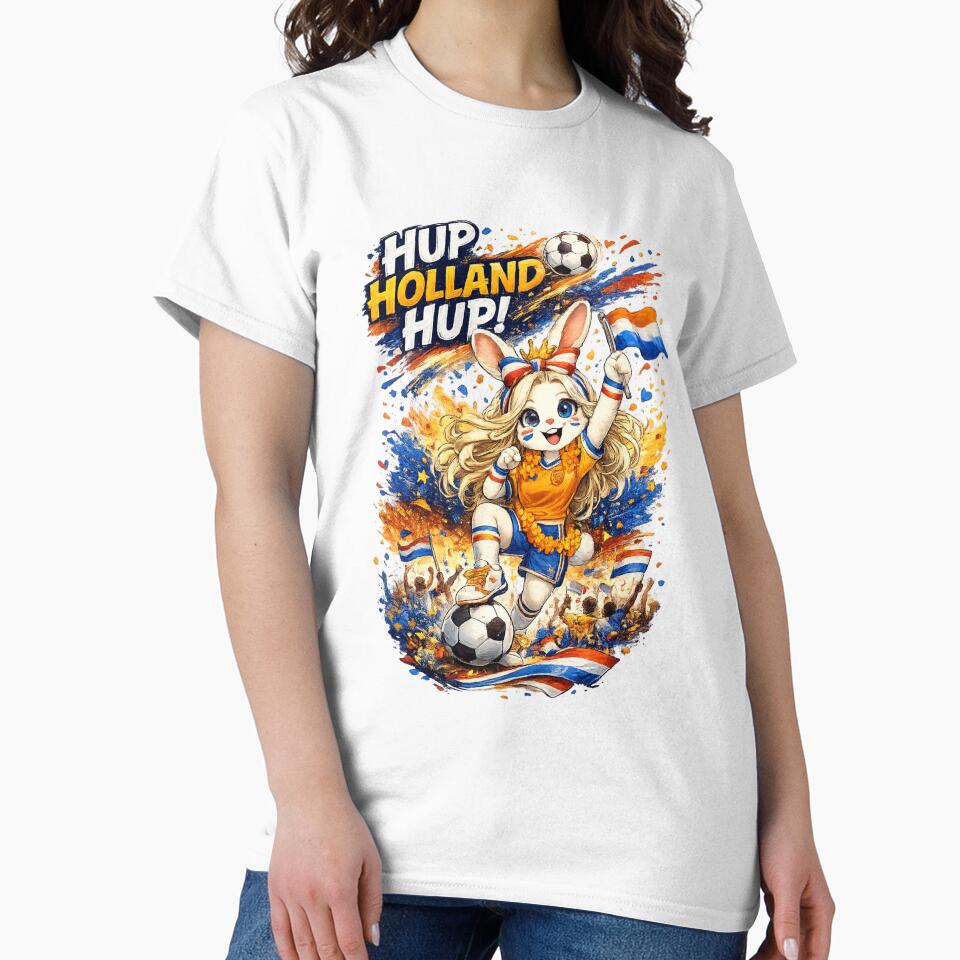Hup Holland Hup Cute Bunny Soccer Fan World Cup 2026 by AnyMar2023