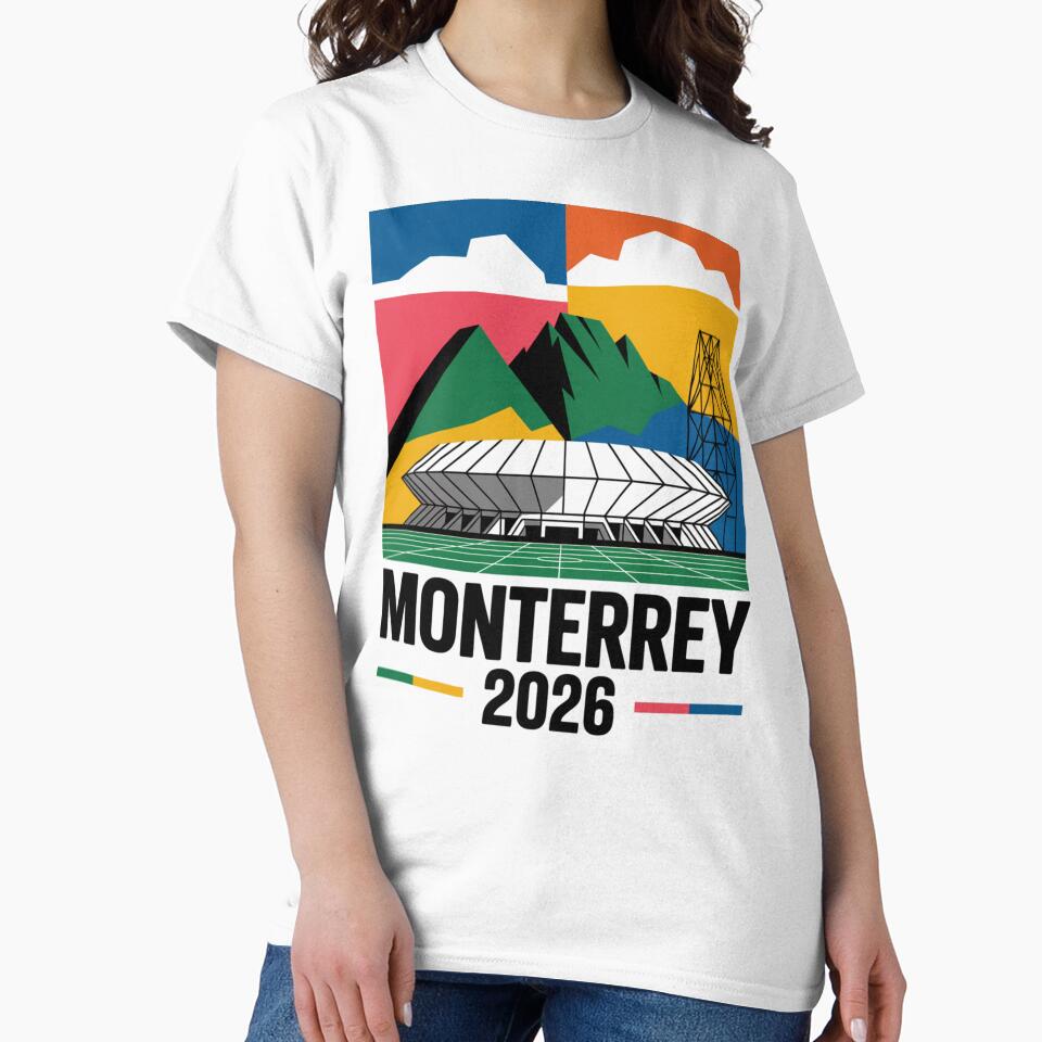 Monterrey 2026 Cerro de la Silla Mountain T-Shirt V1 by DarylWelsh2024