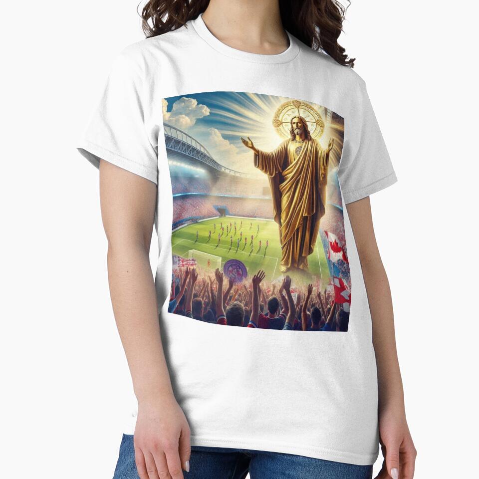 Jesus Blessing Toronto Soccer Stadium Victorious by PaintMeWorld