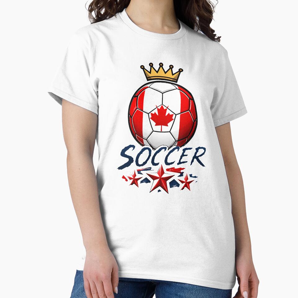 Canada Flag Crowned Soccer Ball by QuiteOrbit