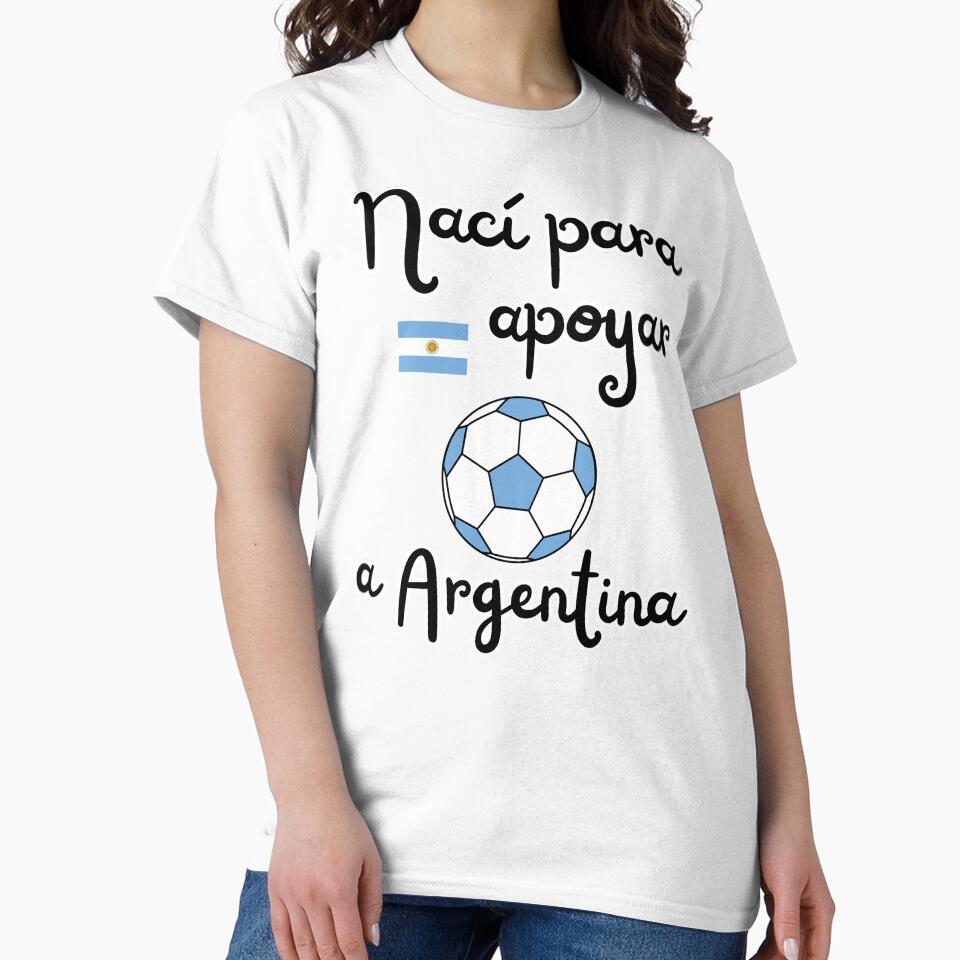 Born to support Argentina soccer fan design by Tienda-Vane