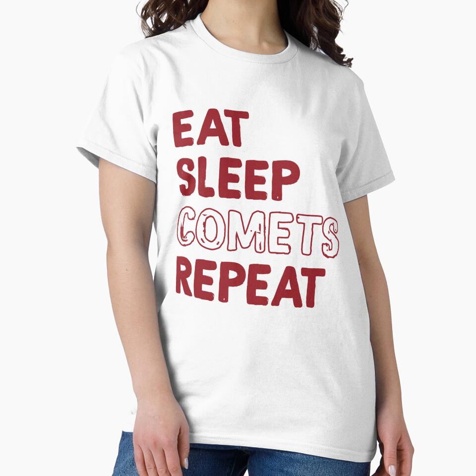 Eat Sleep Comets Repeat in Red by calliew1217
