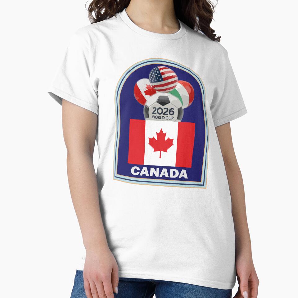 Canada 2026 Soccer T-shirt by benchpod47