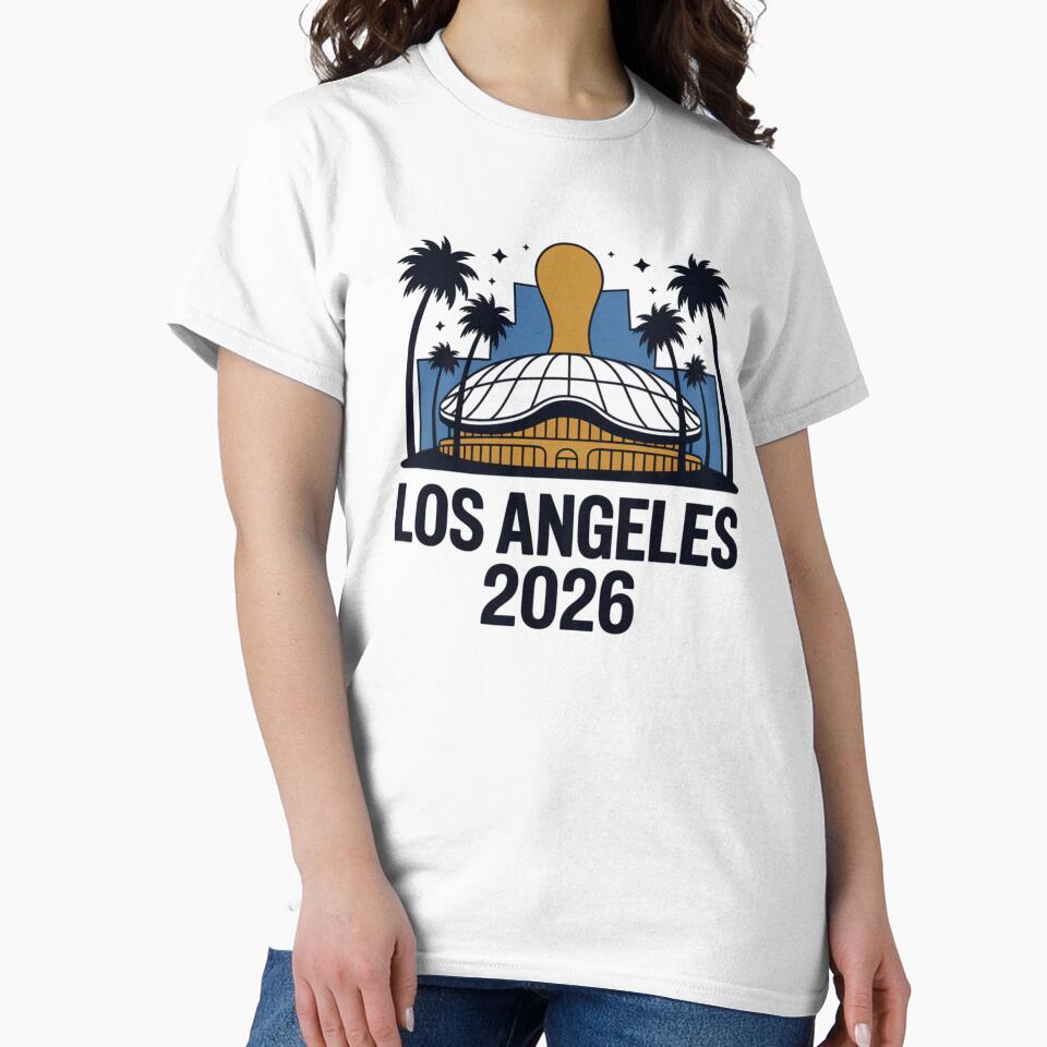 Los Angeles 2026 Palm Tree Sunset T-Shirt V13 by DarylWelsh2024