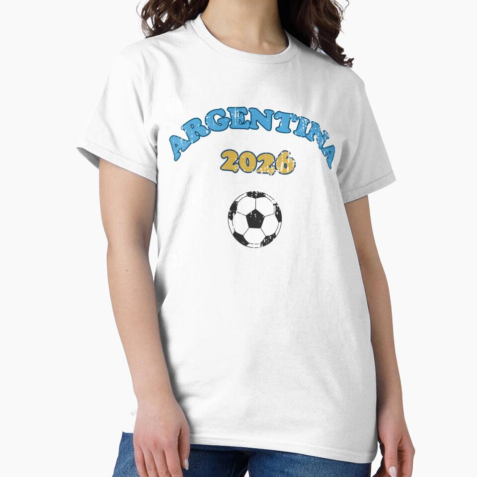 Vintage Argentina 2026 Soccer Fan Tee by Hook & Header Co.