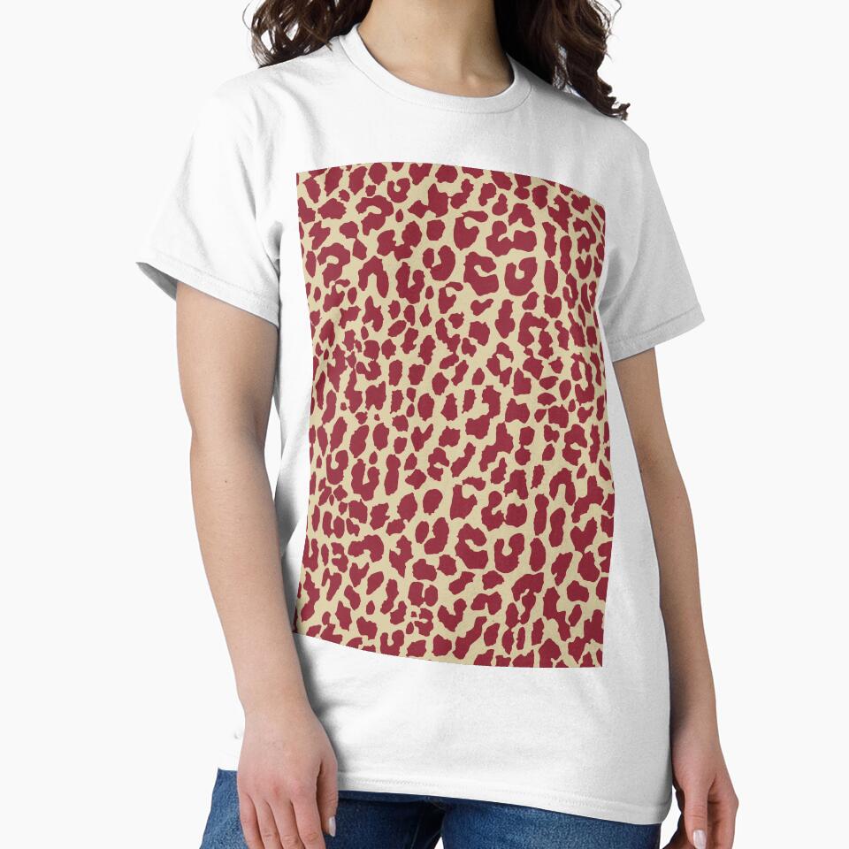 Red Gold Cheetah Print by ec0naway
