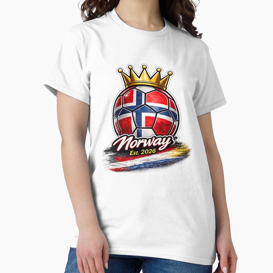 Vintage Norwegian Flag Retro Norway Soccer 2026 by QuiteOrbit