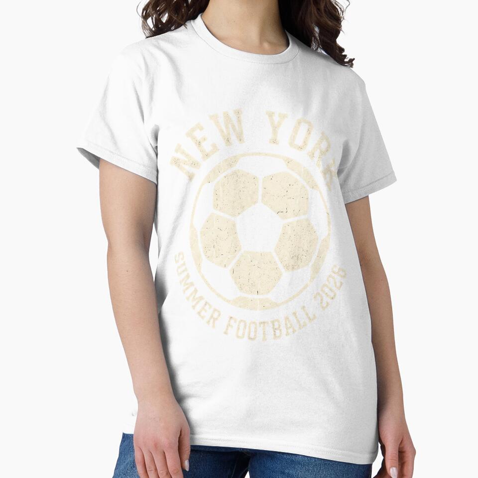 New York Summer Football 2026 Vintage Design by laughingshirts