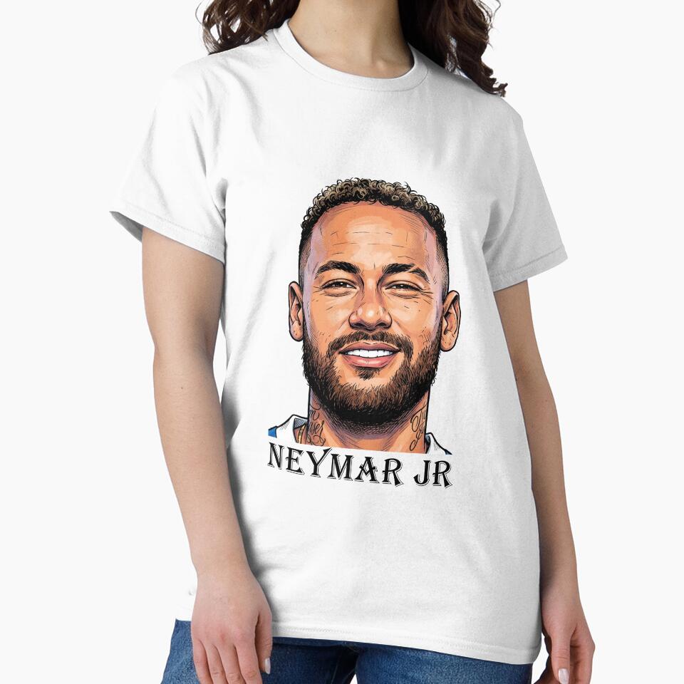 Neymar Jr Pop Art Portrait World Cup Sticker by topprinting