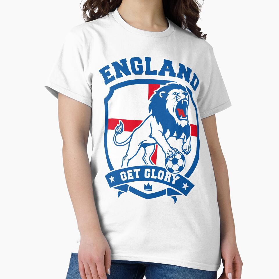 England Soccer Roaring Lion Crest For Loyal Sports Fans by roarsomethings