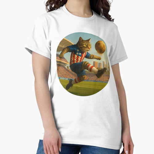 American Soccer Cat – Patriotic Energy in Los Angeles by Zouky.art